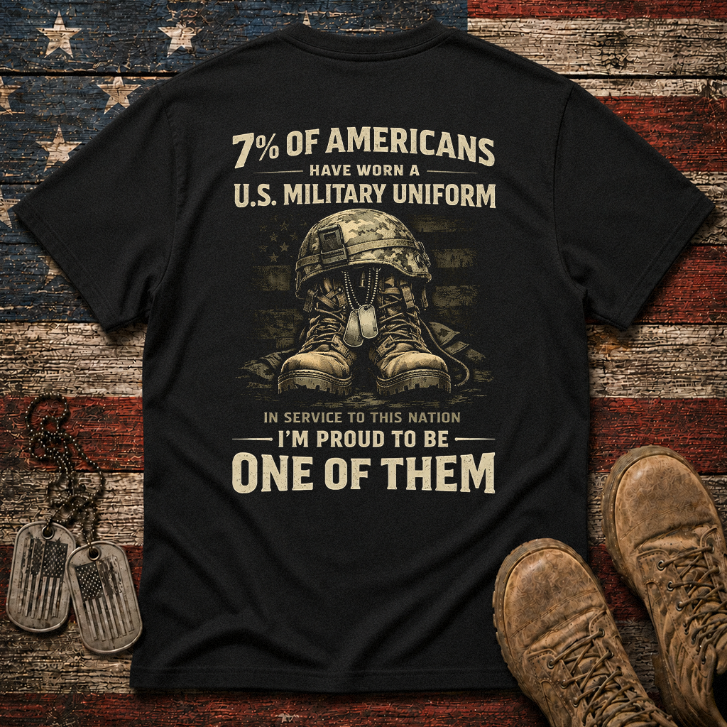 7% Of Americans U.S. Military Classic Tee