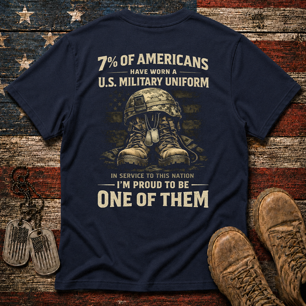 7% Of Americans U.S. Military Classic Tee
