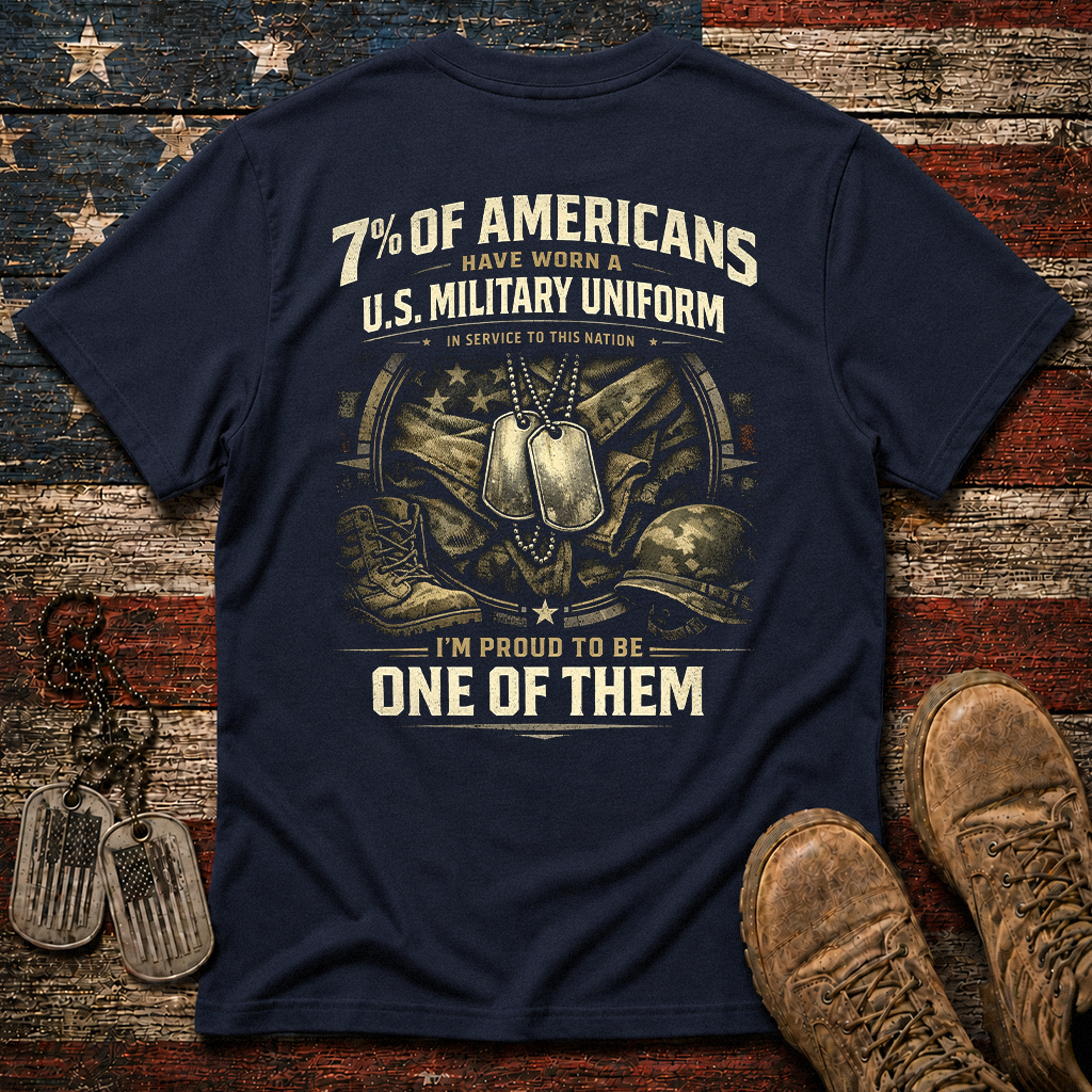7% Of Americans U.S. Military Classic Tee