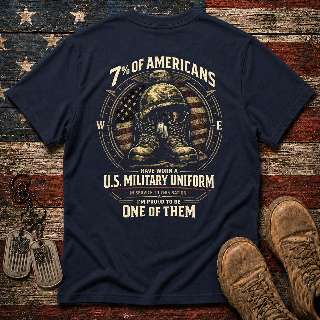 7% Of Americans U.S. Military Classic Tee