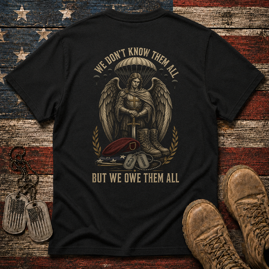We Don't Know Them All Airborne Saint Michael Classic Tee