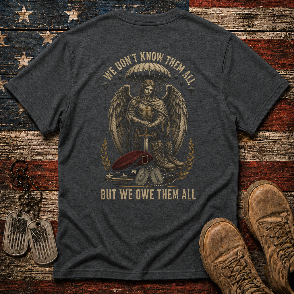 We Don't Know Them All Airborne Saint Michael Classic Tee