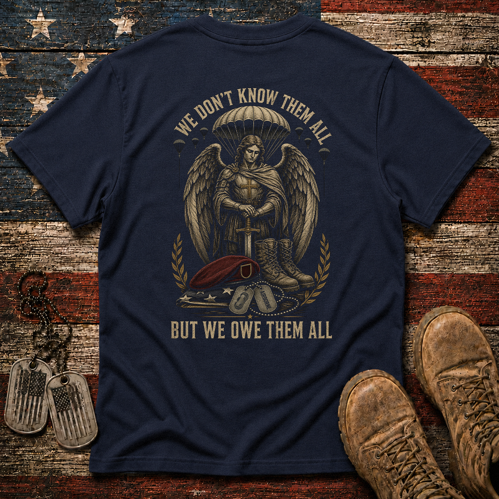 We Don't Know Them All Airborne Saint Michael Classic Tee