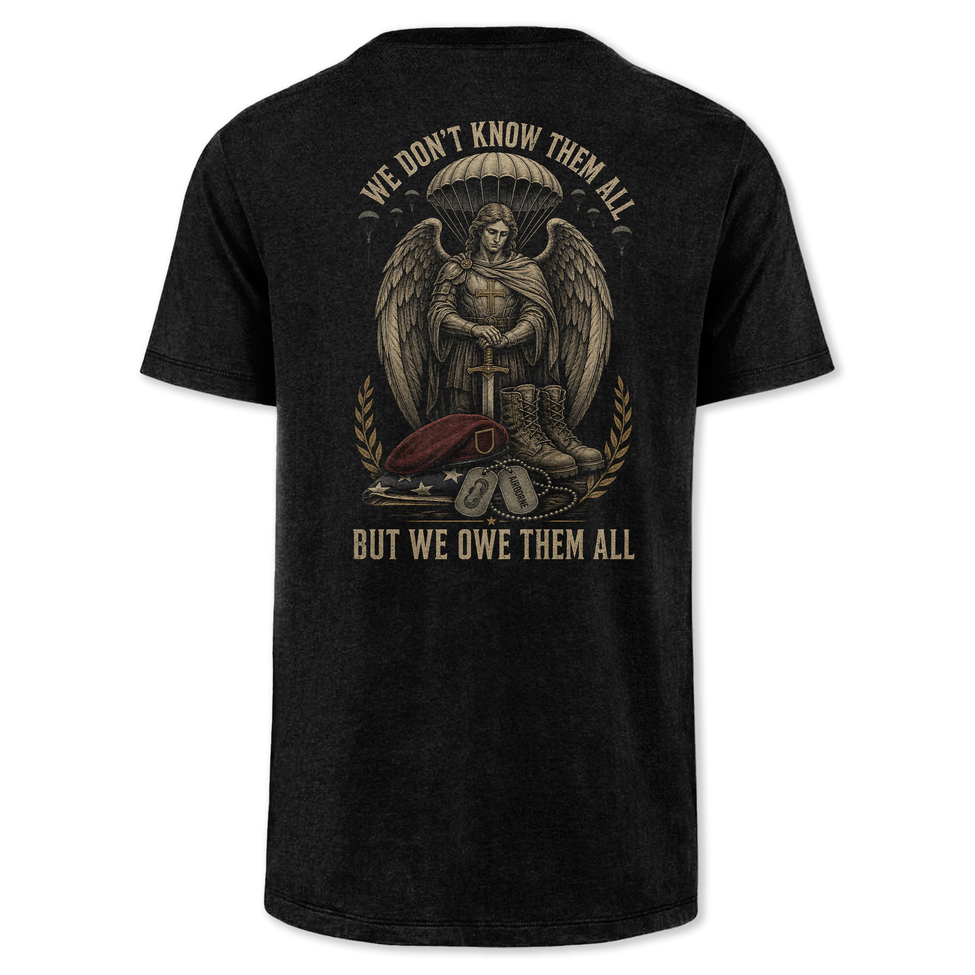 We Don't Know Them All Airborne Saint Michael Classic Tee