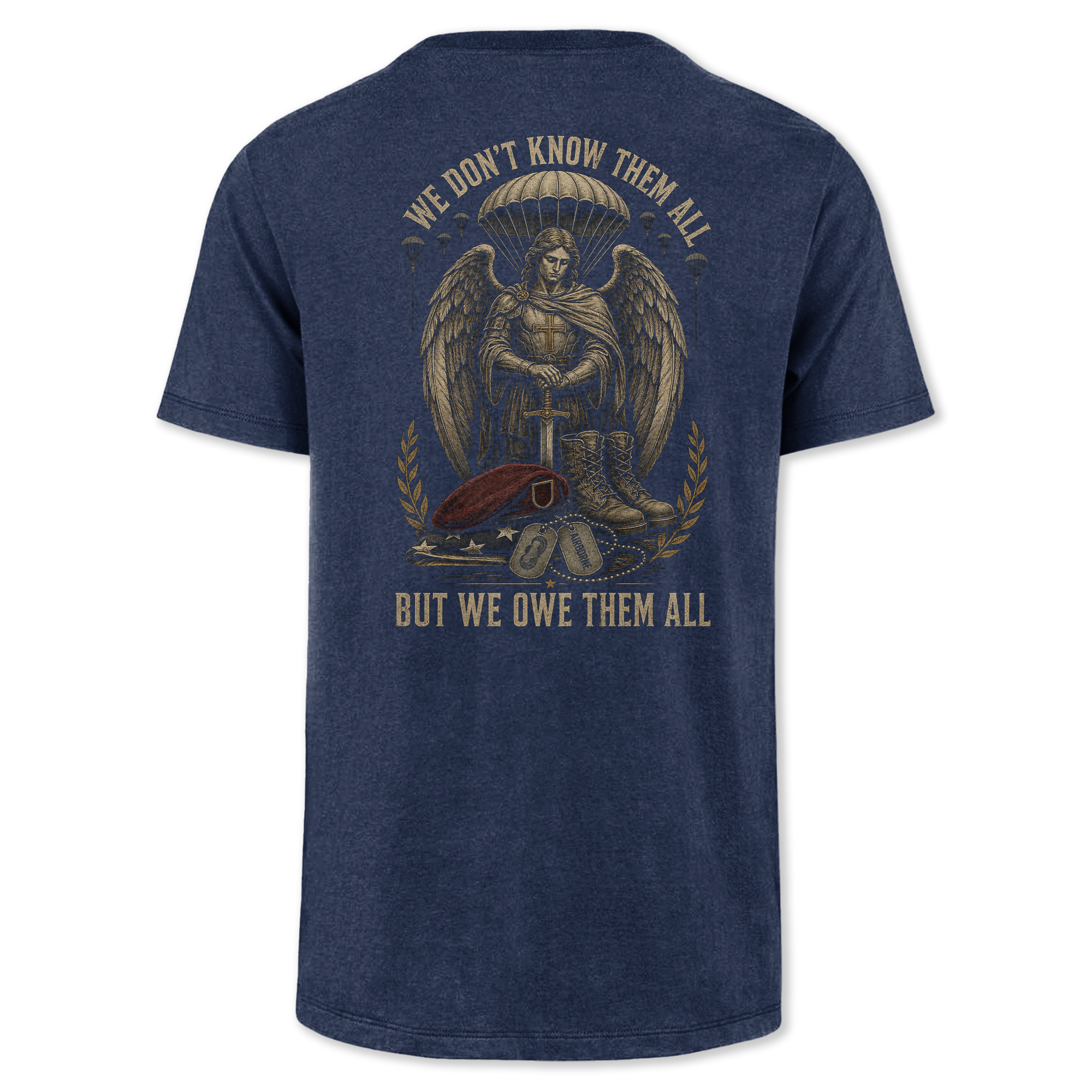 We Don't Know Them All Airborne Saint Michael Classic Tee