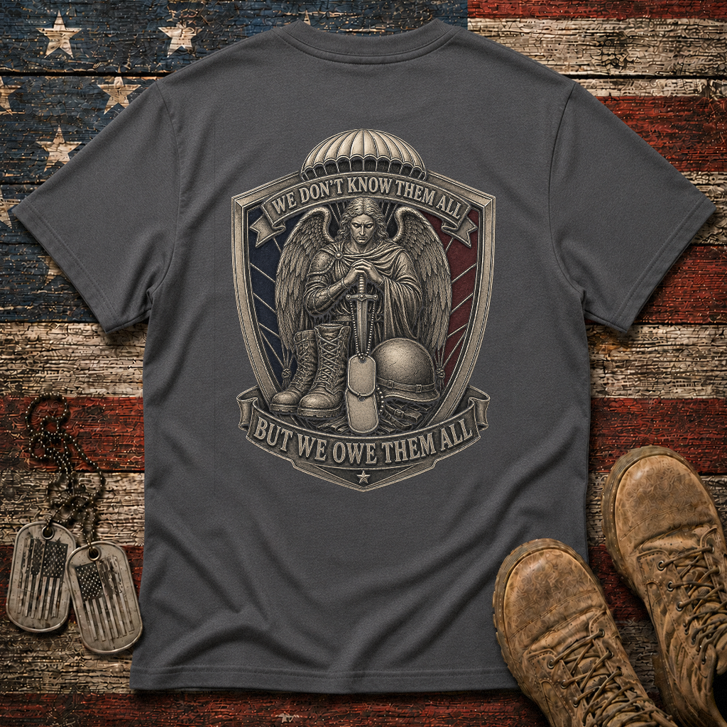 We Don't Know Them All Airborne Saint Michael Classic Tee