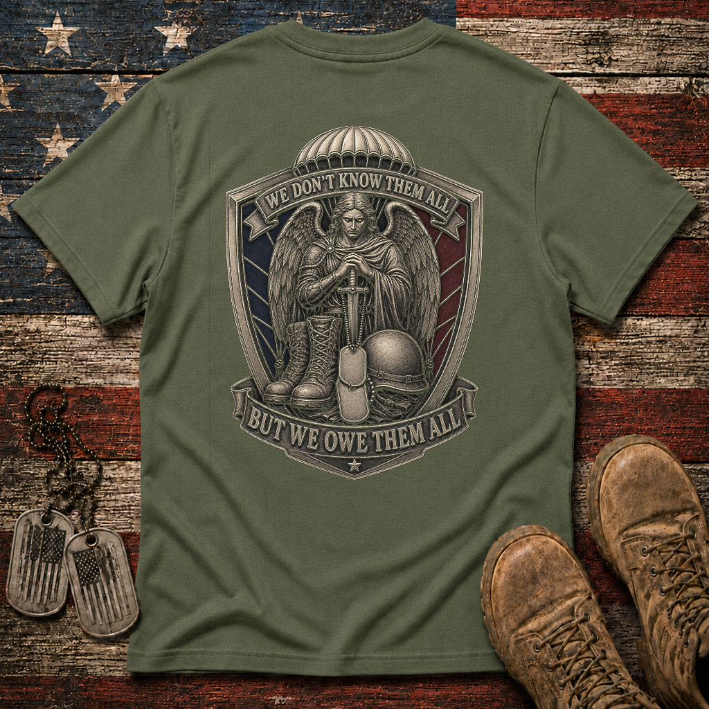 We Don't Know Them All Airborne Saint Michael Classic Tee