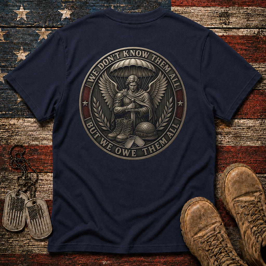 We Don't Know Them All Airborne Saint Michael Classic Tee
