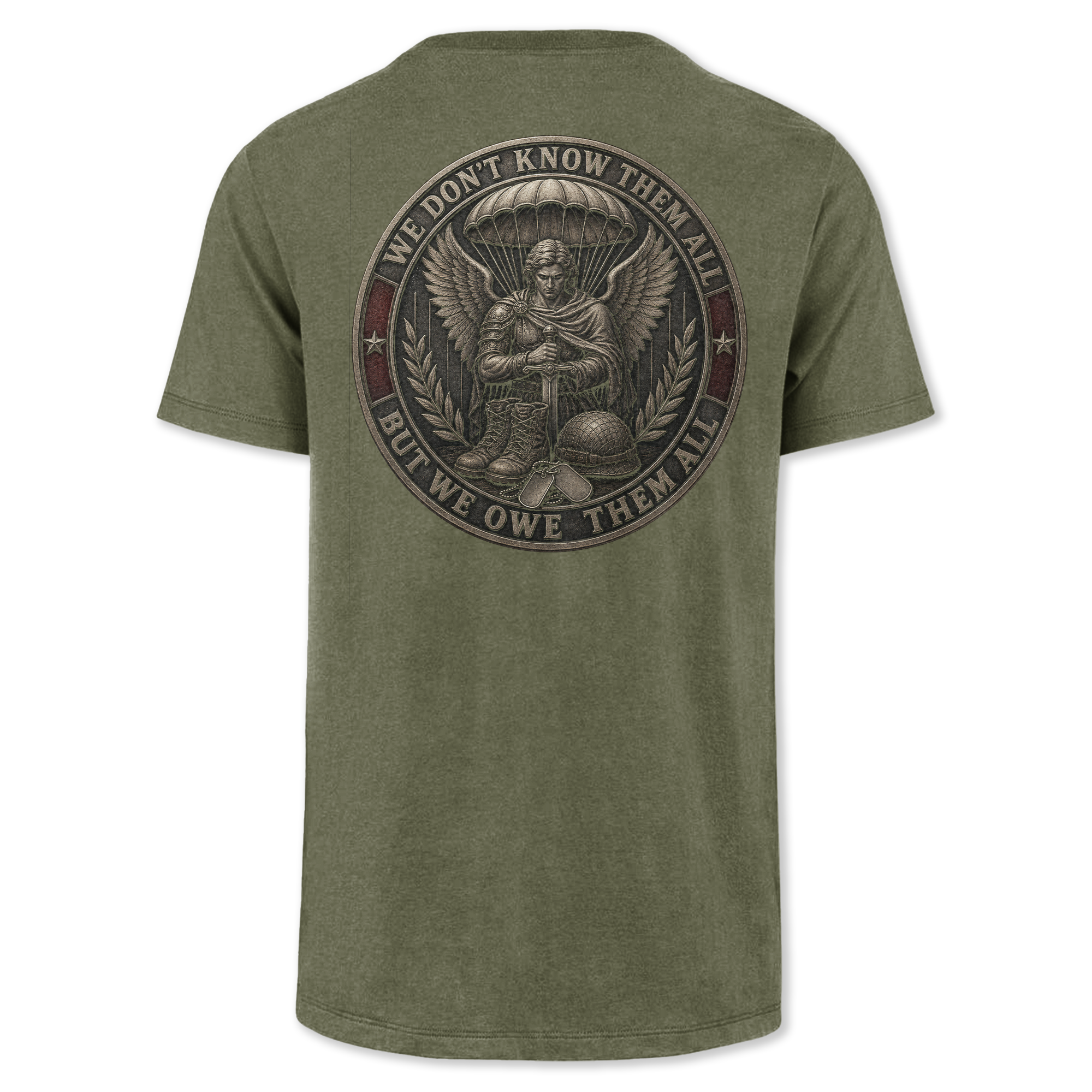 We Don't Know Them All Airborne Saint Michael Classic Tee
