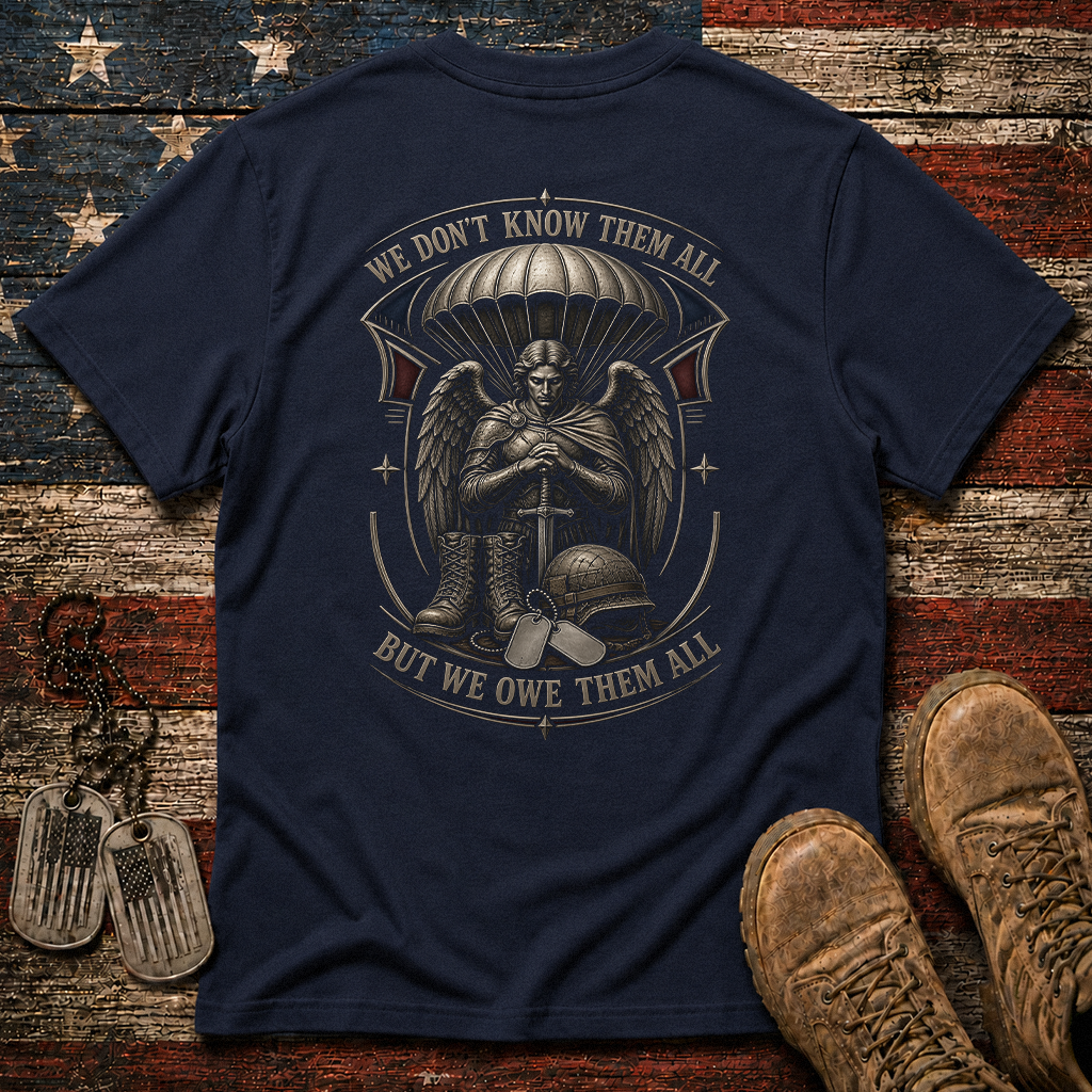 We Don't Know Them All Airborne Saint Michael Classic Tee