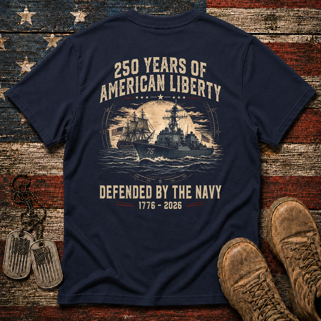 250 Years Of American Liberty The Navy Classic Tee