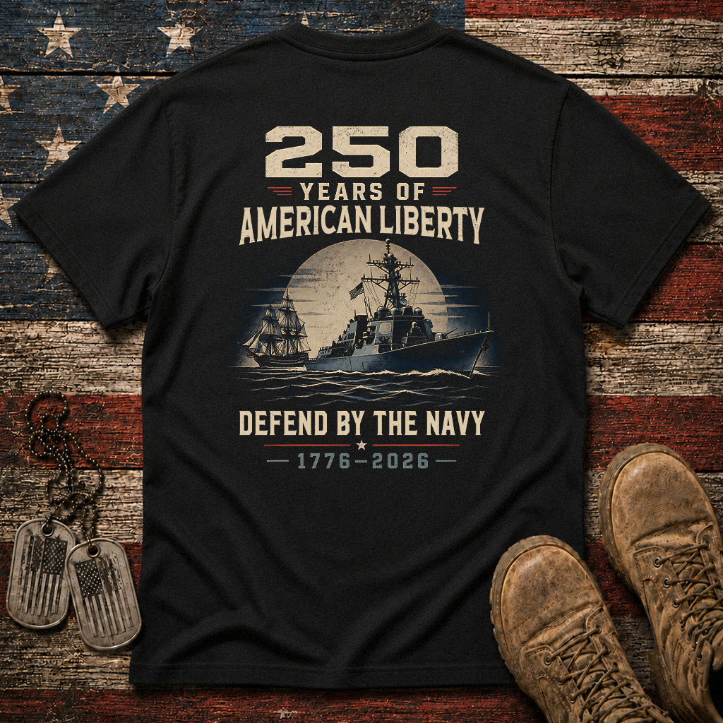 250 Years Of Liberty The Navy Classic Tee