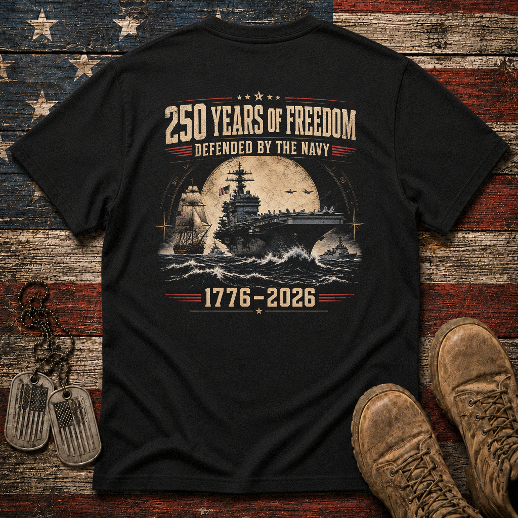 250 Years Of Freedom The Navy Classic Tee