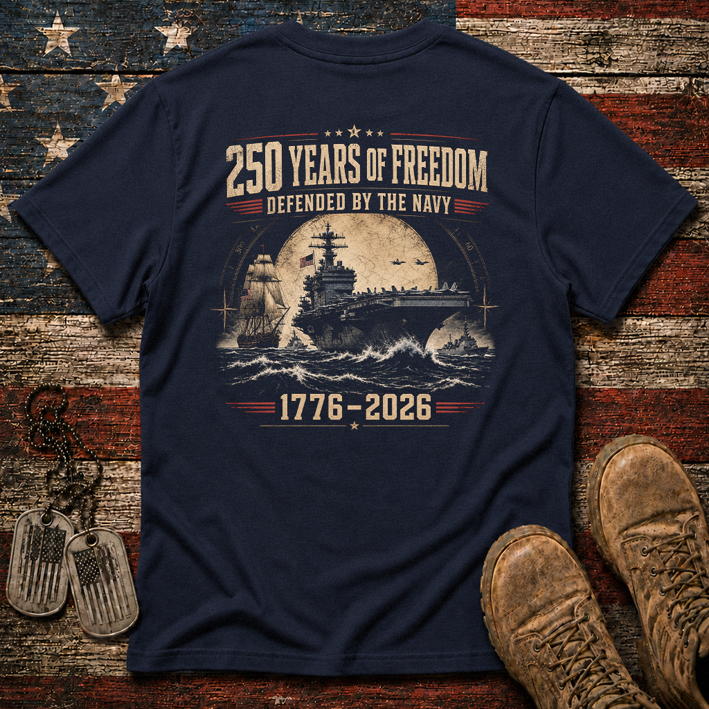 250 Years Of Freedom The Navy Classic Tee
