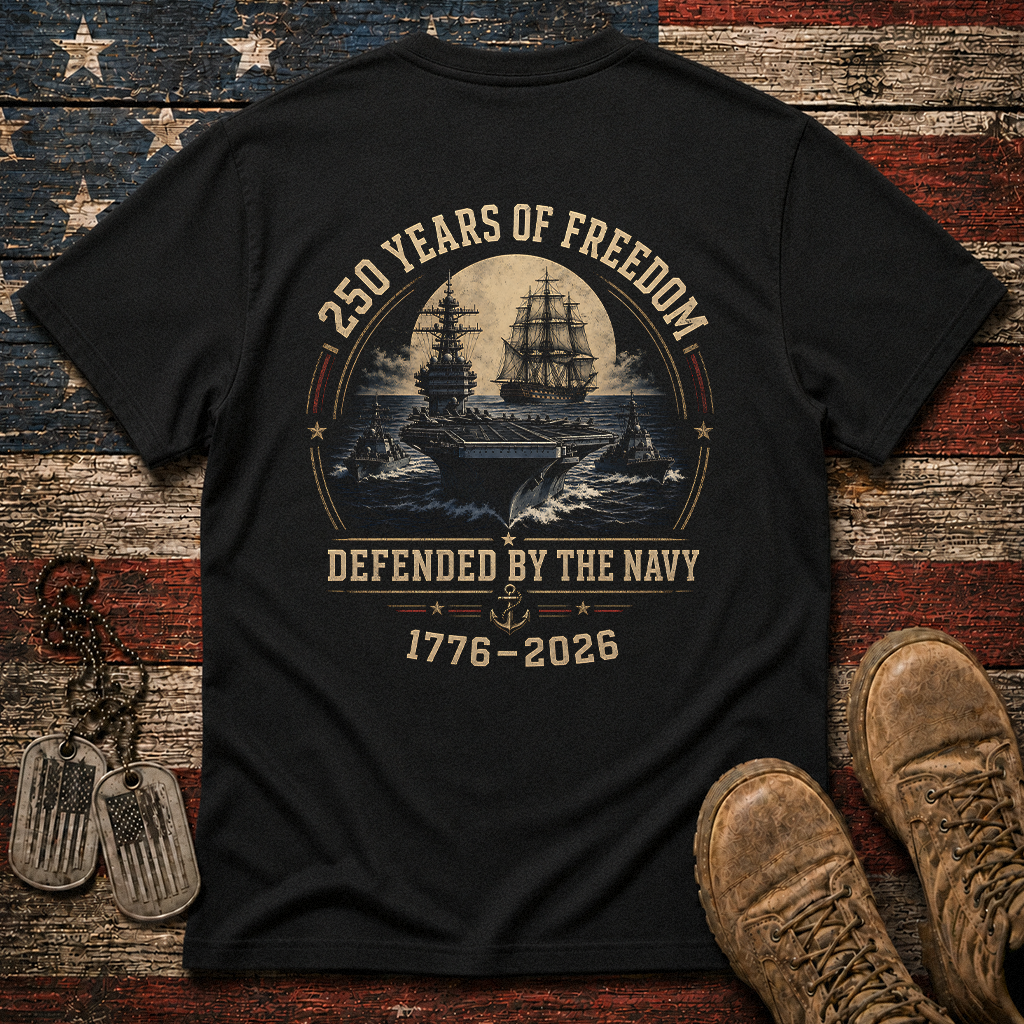 250 Years Of Freedom The Navy Classic Tee