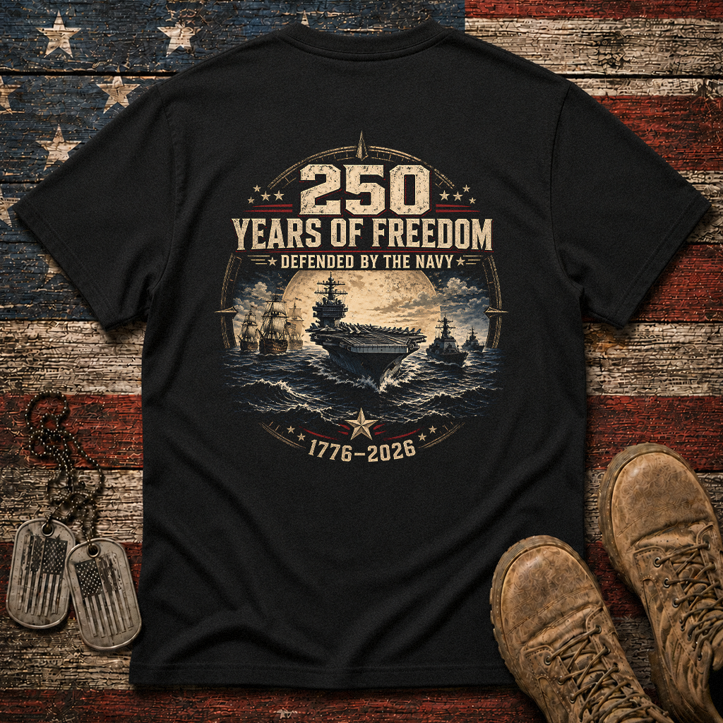 250 Years Of Freedom The Navy Classic Tee