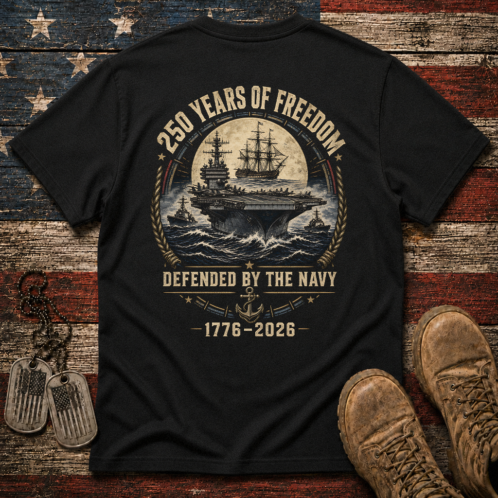 250 Years Of Freedom The Navy Classic Tee