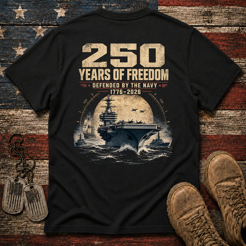 250 Years Of Freedom The Navy Classic Tee