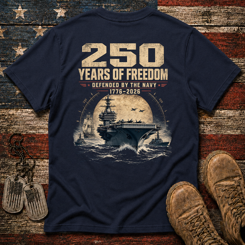 250 Years Of Freedom The Navy Classic Tee