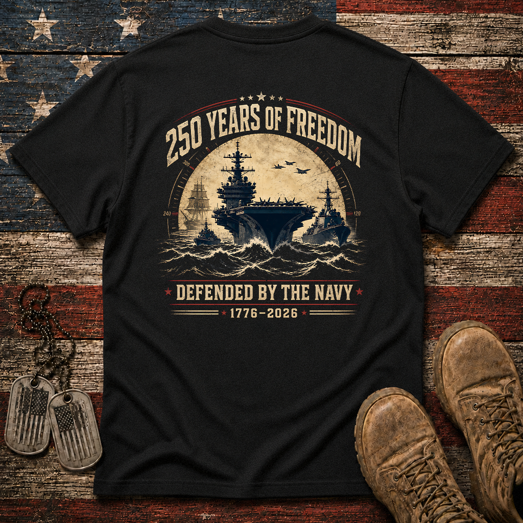250 Years Of Freedom The Navy Classic Tee