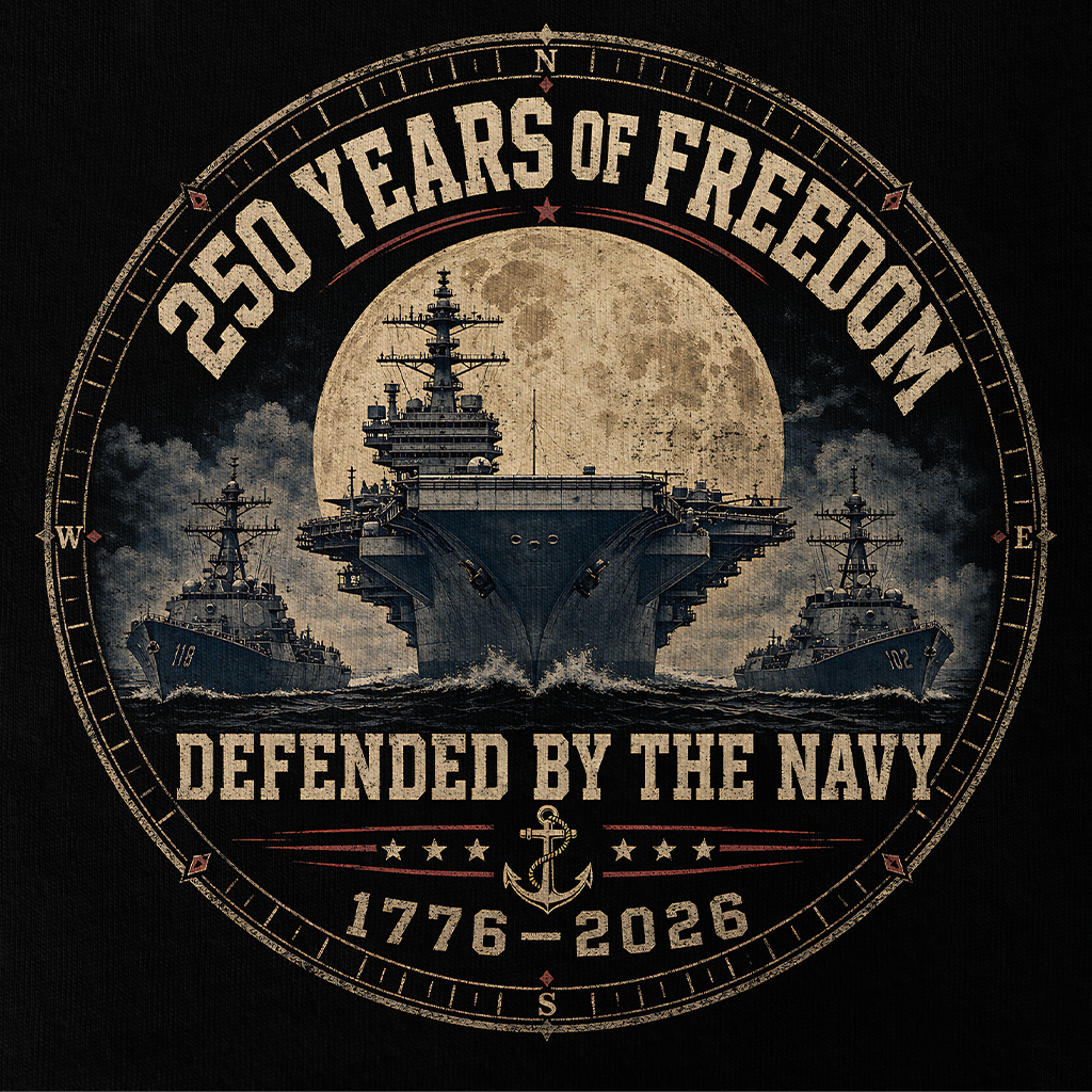 250 Years Of Freedom The Navy Classic Tee