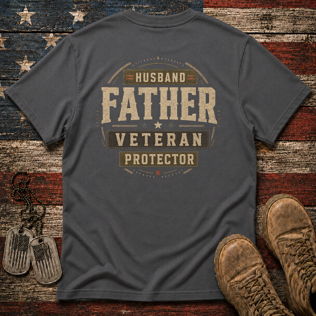 Husband Father Veteran Protector Classic Tee