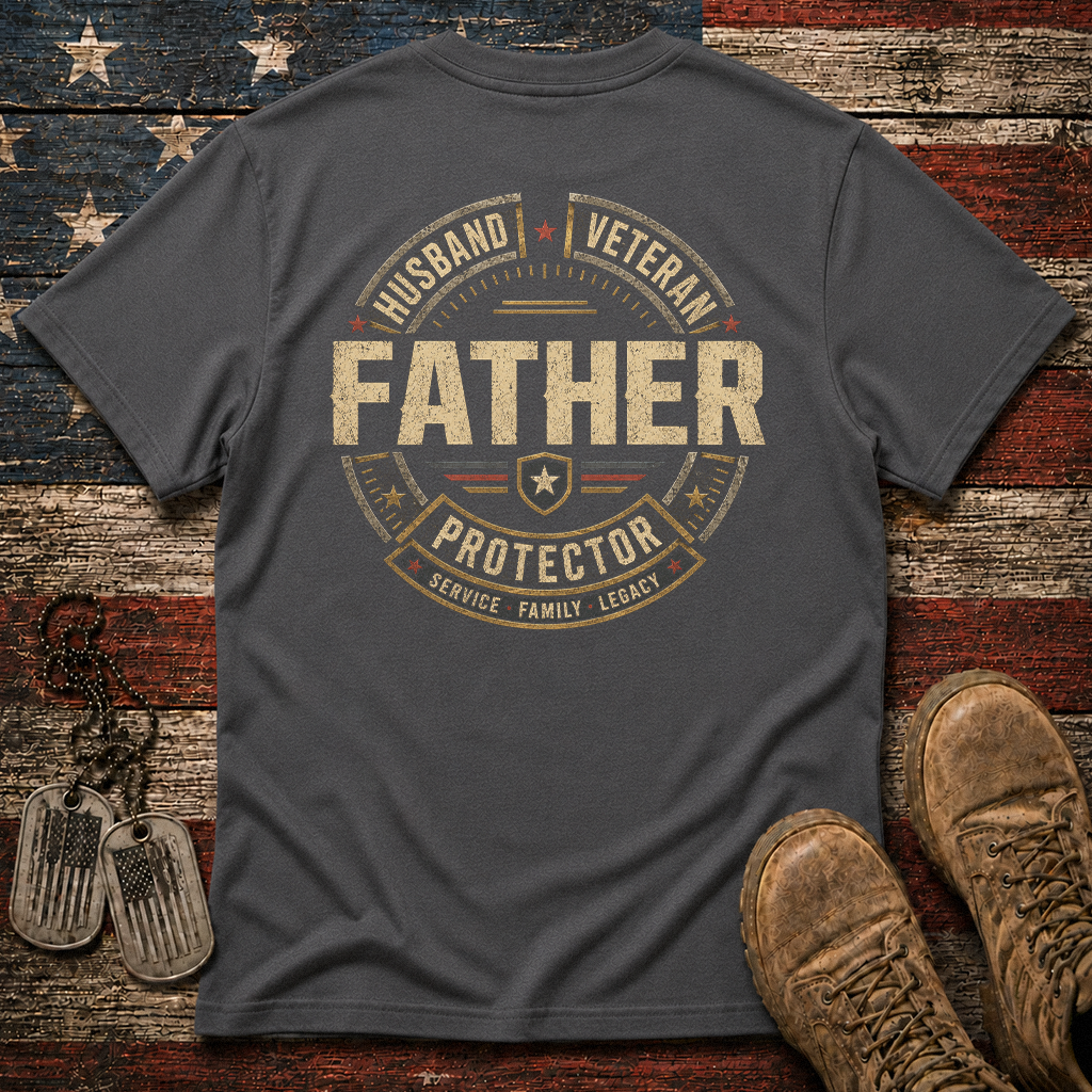 Husband Father Veteran Protector Classic Tee