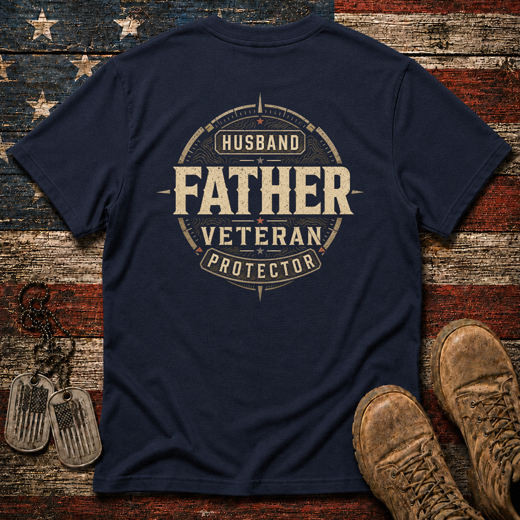 Husband Father Veteran Protector Classic Tee