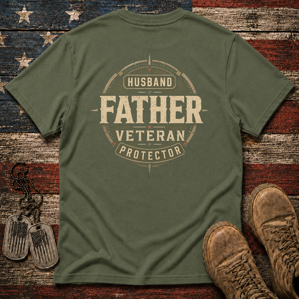 Husband Father Veteran Protector Classic Tee