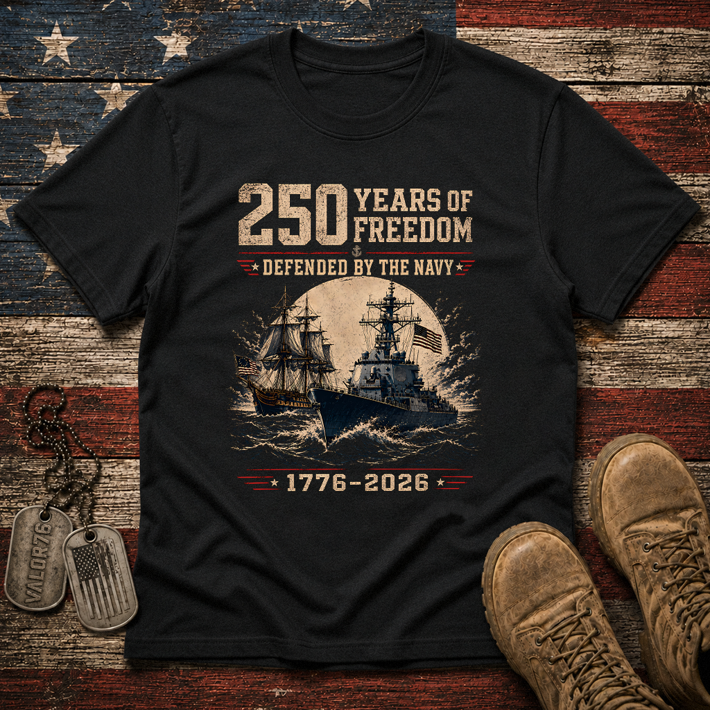 250 Years Of Freedom The Navy Classic Tee