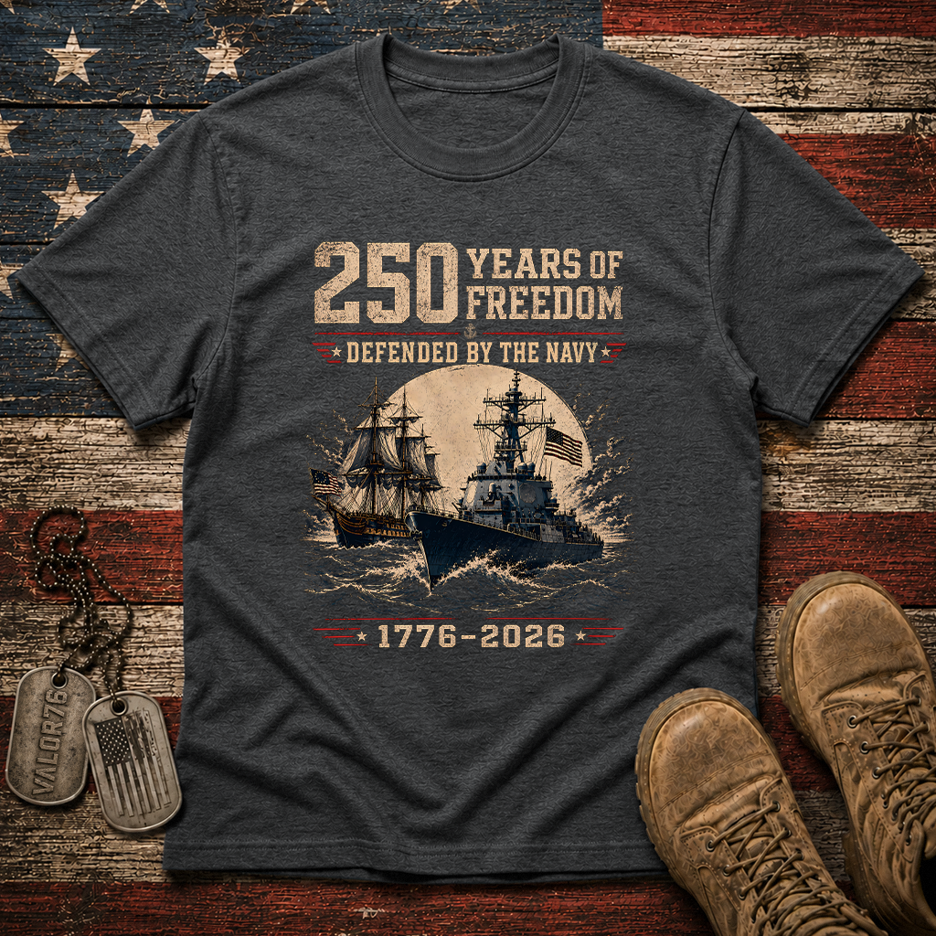 250 Years Of Freedom The Navy Classic Tee