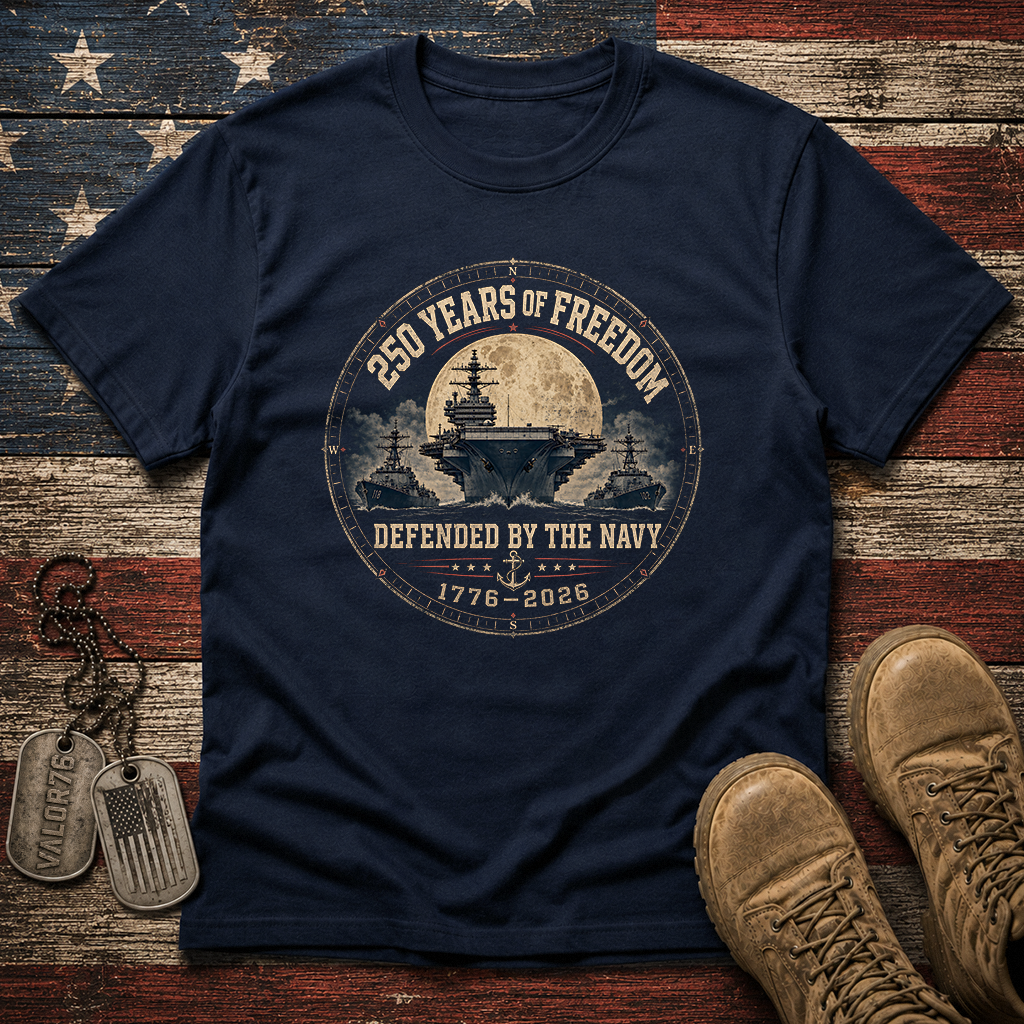 250 Years Of Freedom The Navy Classic Tee