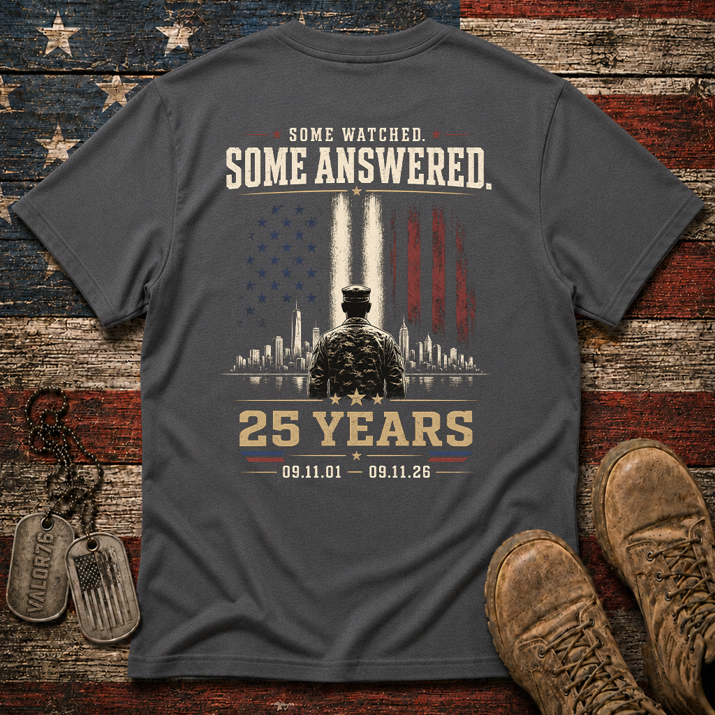 Some Watched Some Answered 25 Years 9.11 Classic Tee