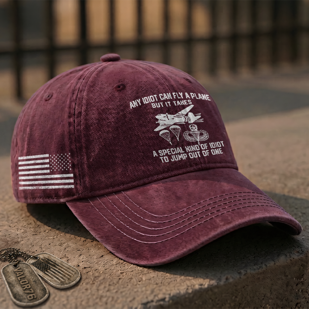 Airborne Master A Special Kind Of Idiot Washed Cap