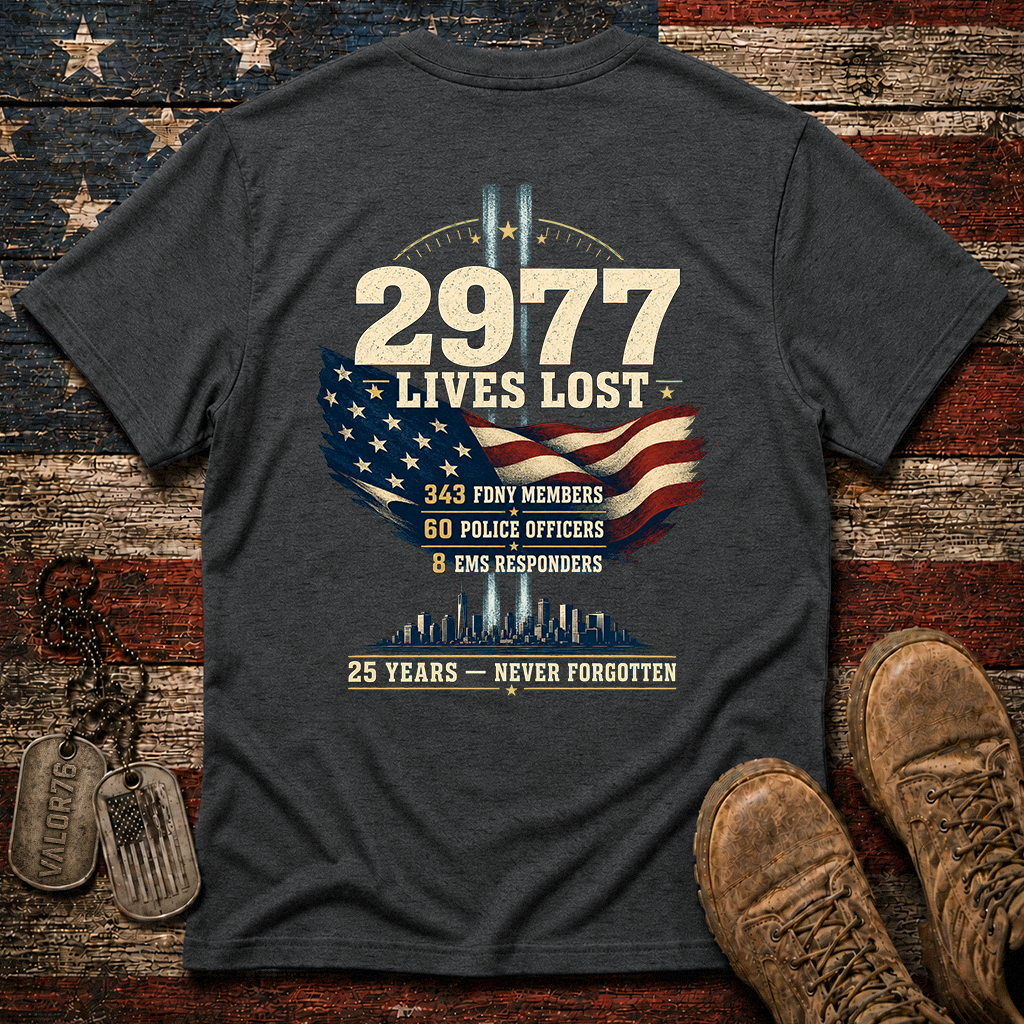 25 Years 9.11 2977 Lives Lost Classic Tee
