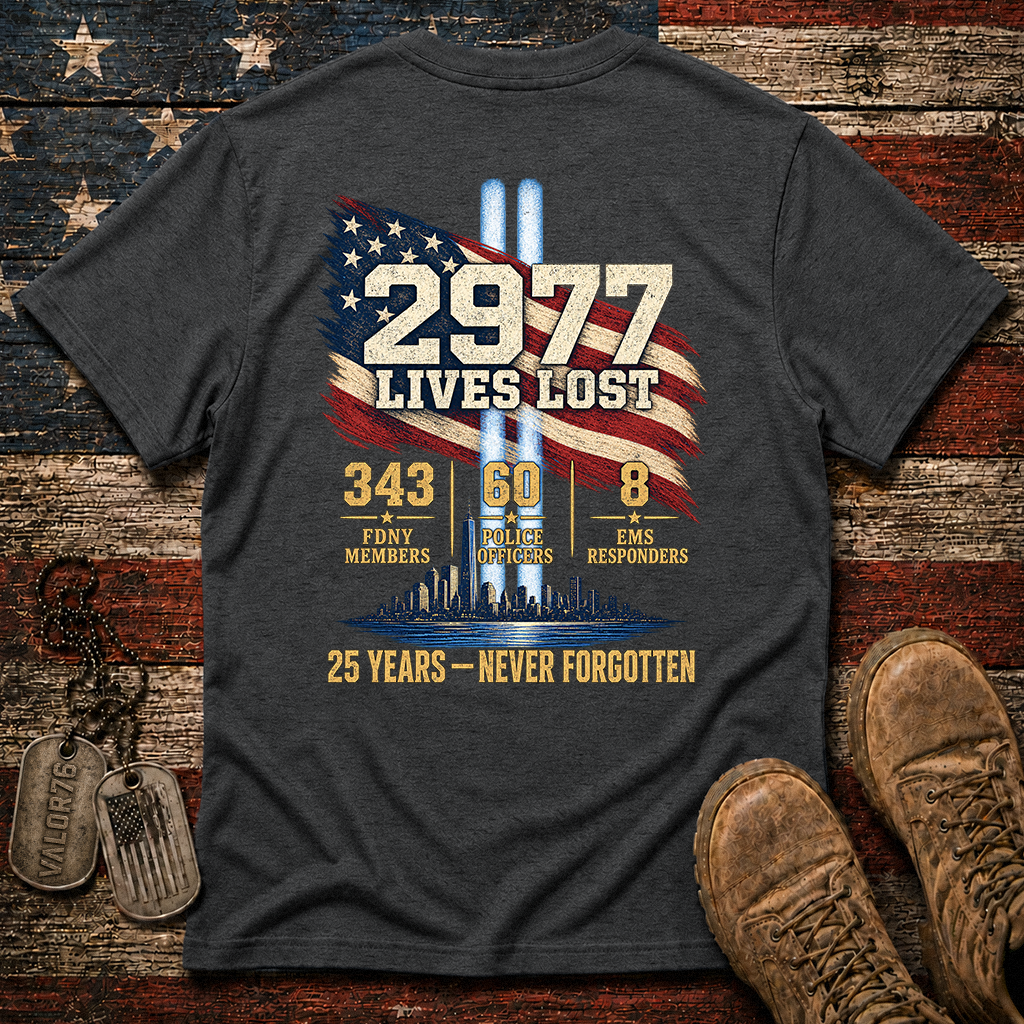 25 Years 9.11 2977 Lives Lost Classic Tee