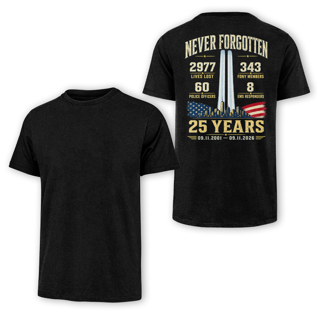 25 Years 9.11 2977 Lives Lost Classic Tee