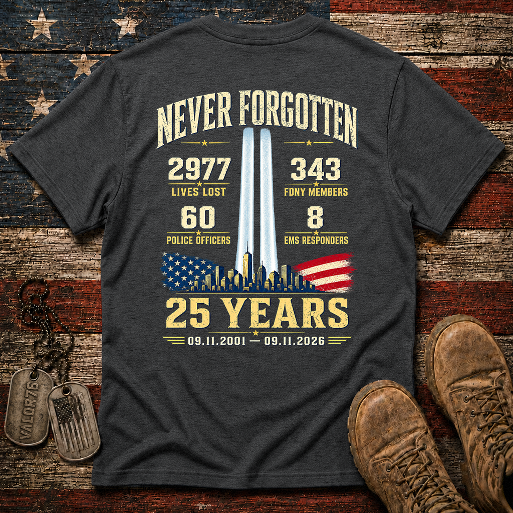 25 Years 9.11 2977 Lives Lost Classic Tee