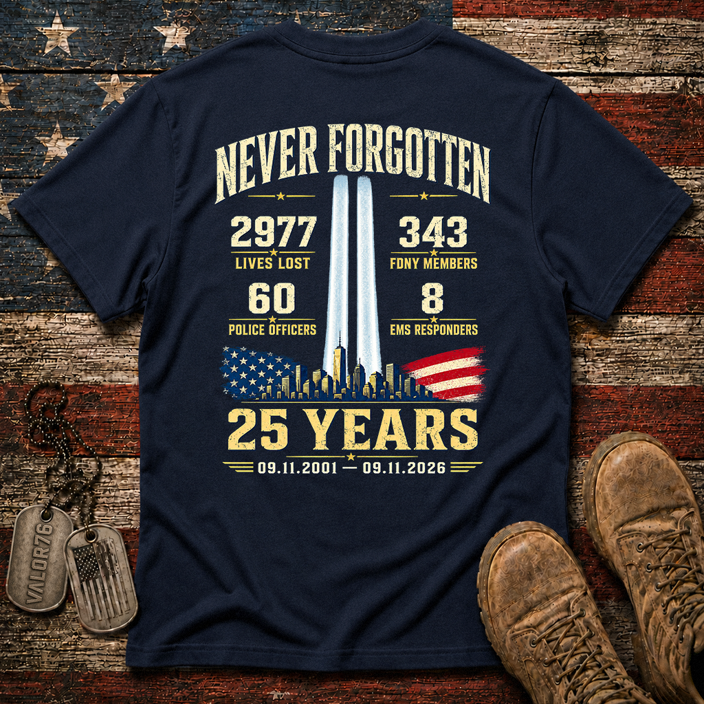 25 Years 9.11 2977 Lives Lost Classic Tee