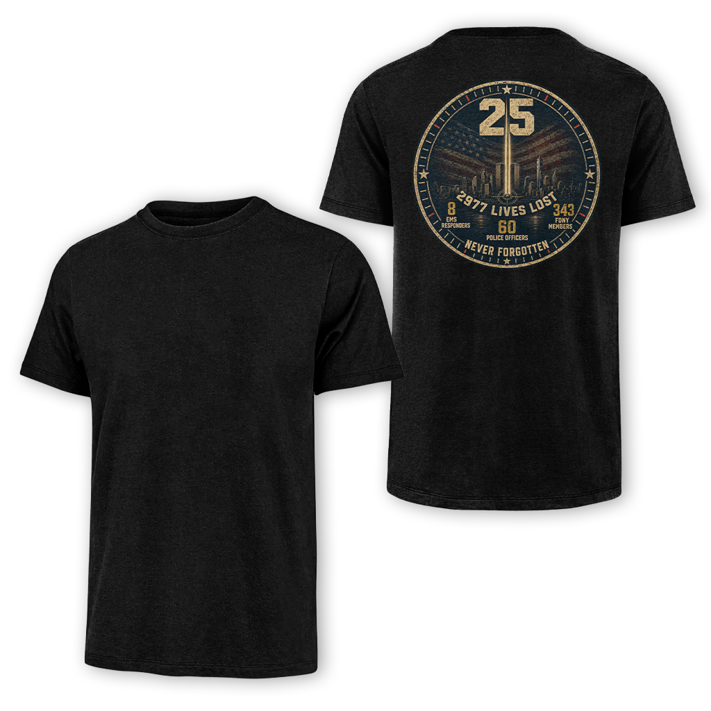 25 Years 9.11 2977 Lives Lost Classic Tee