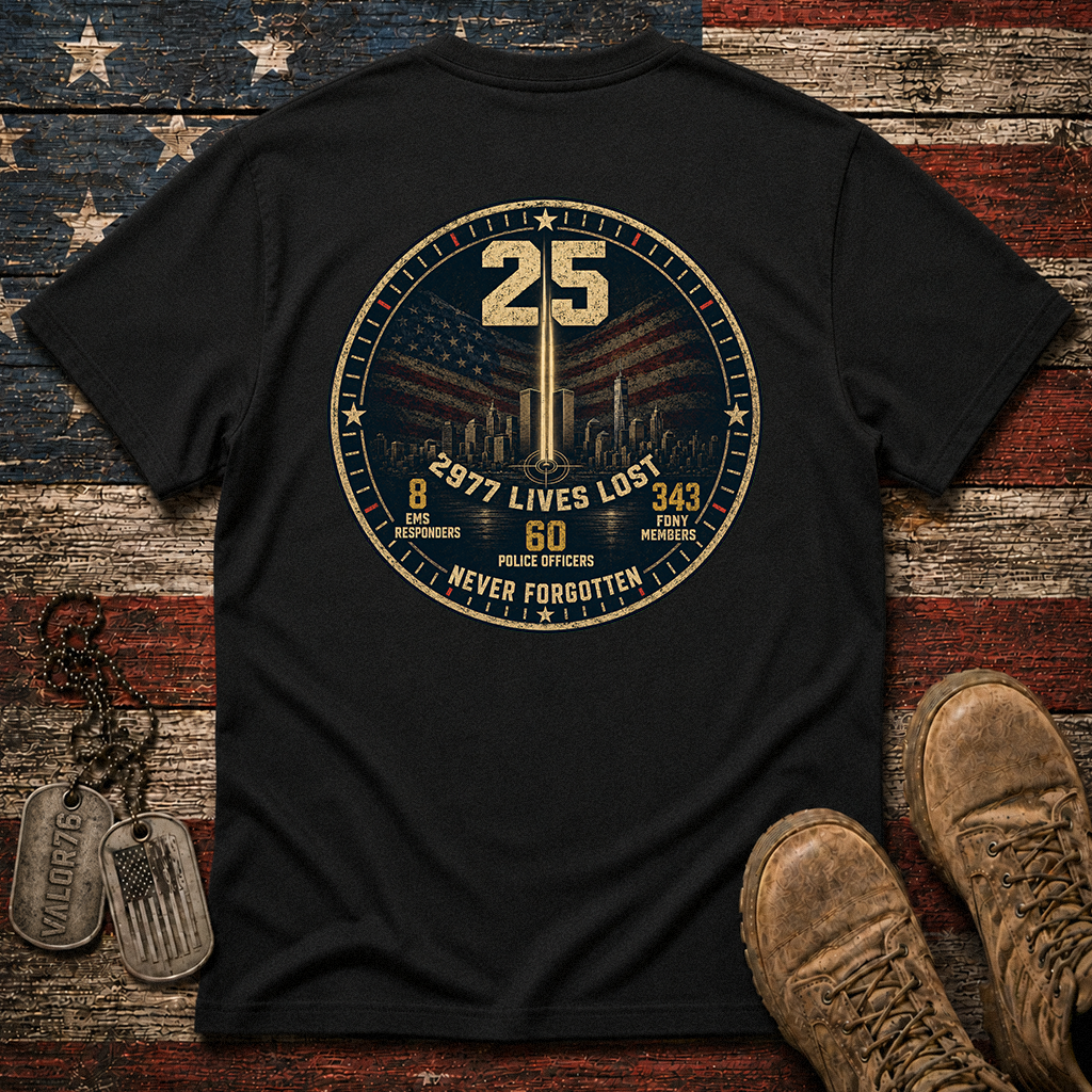 25 Years 9.11 2977 Lives Lost Classic Tee