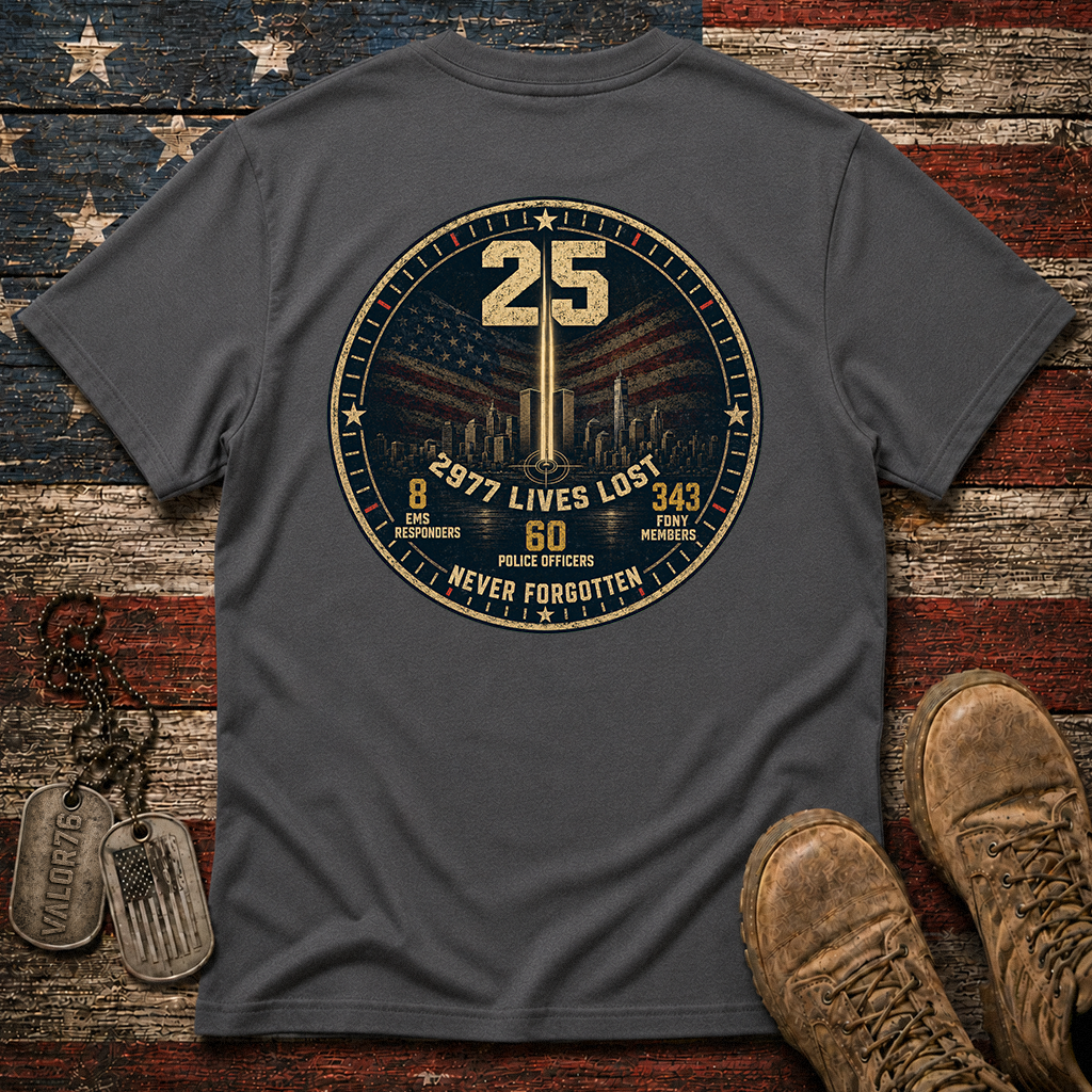 25 Years 9.11 2977 Lives Lost Classic Tee