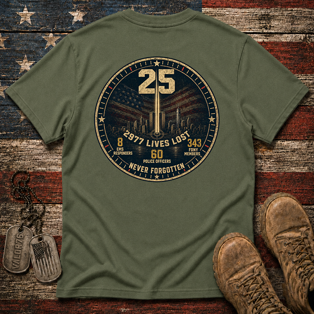 25 Years 9.11 2977 Lives Lost Classic Tee