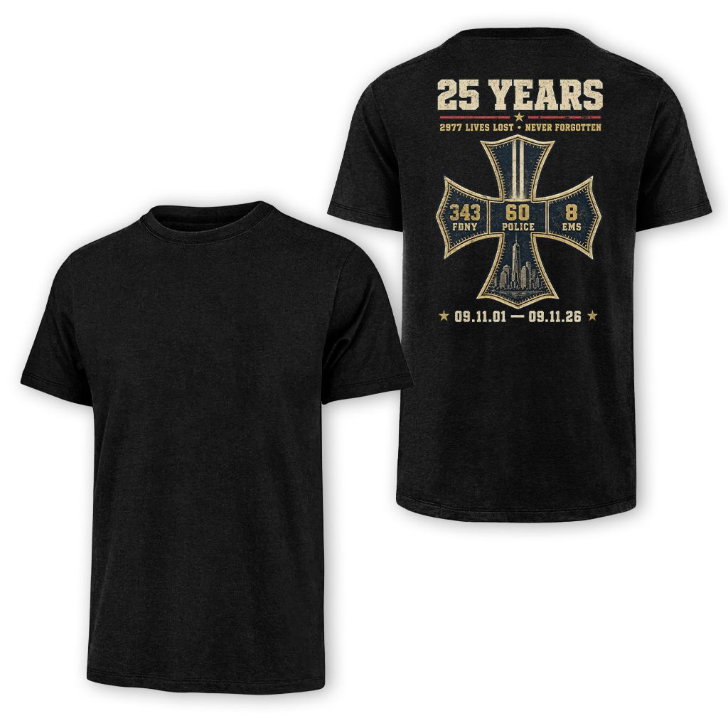25 Years 9.11 2977 Lives Lost Classic Tee