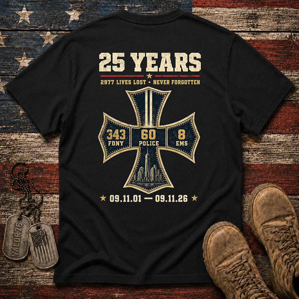 25 Years 9.11 2977 Lives Lost Classic Tee