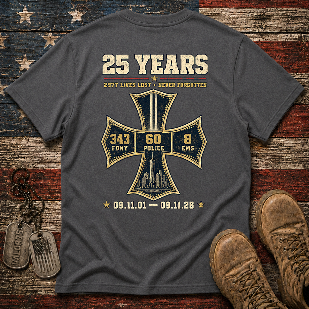 25 Years 9.11 2977 Lives Lost Classic Tee