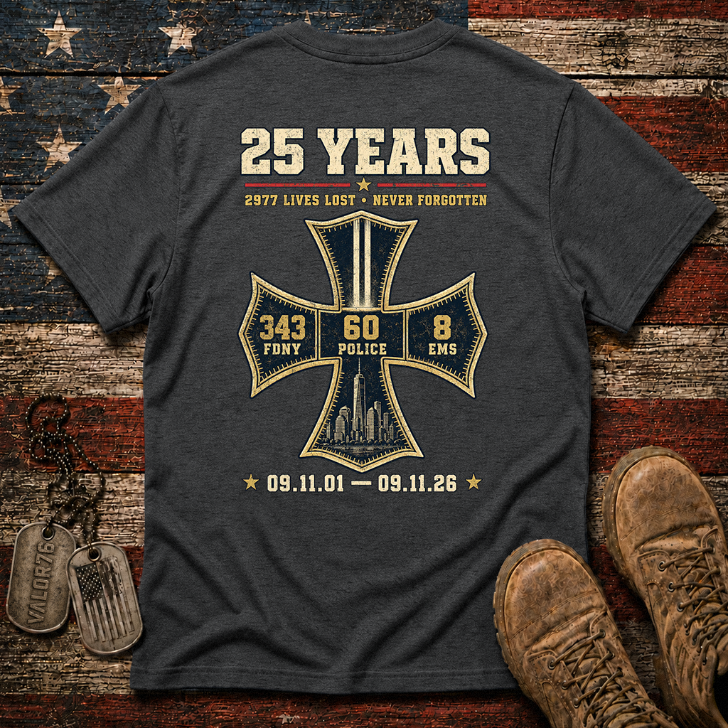 25 Years 9.11 2977 Lives Lost Classic Tee