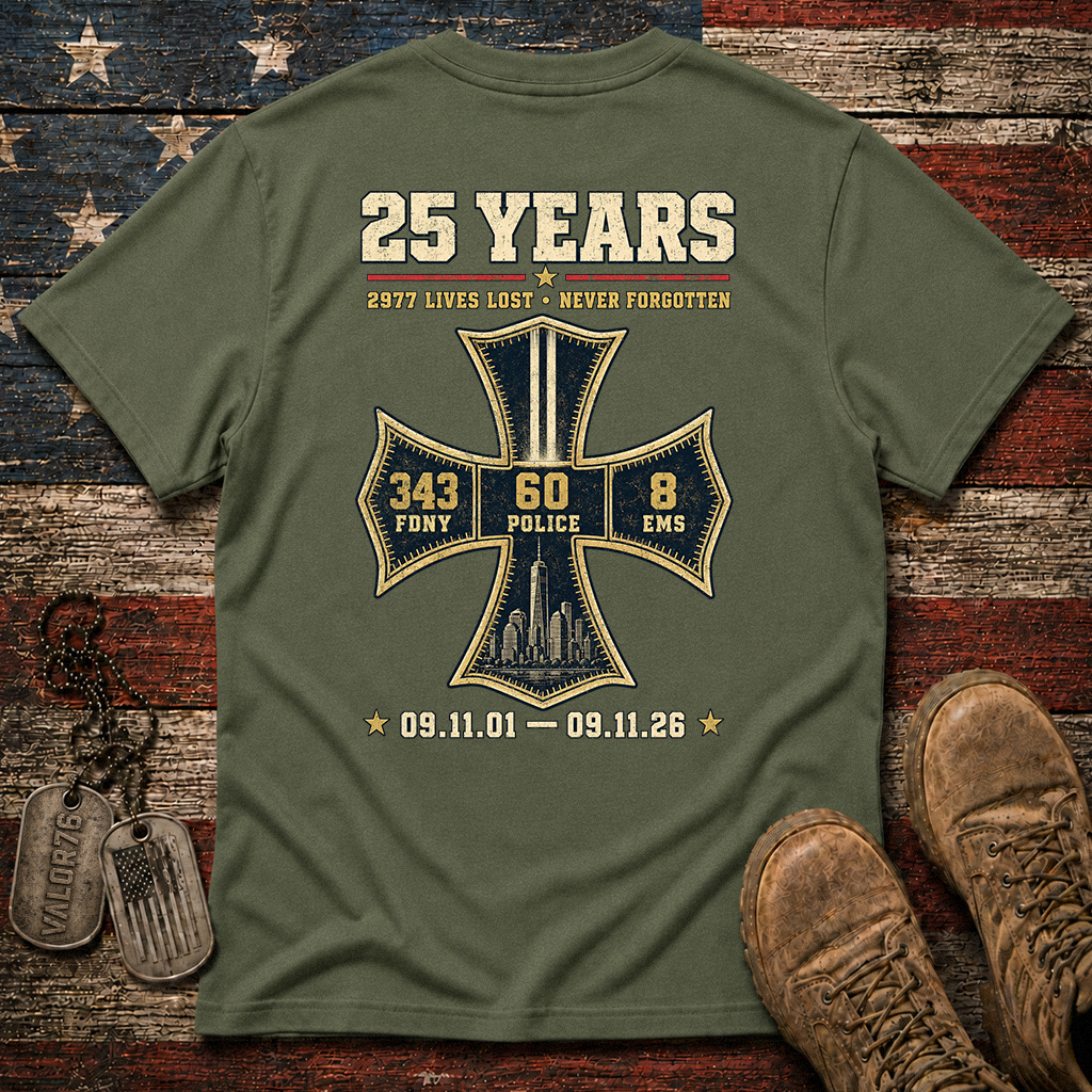25 Years 9.11 2977 Lives Lost Classic Tee