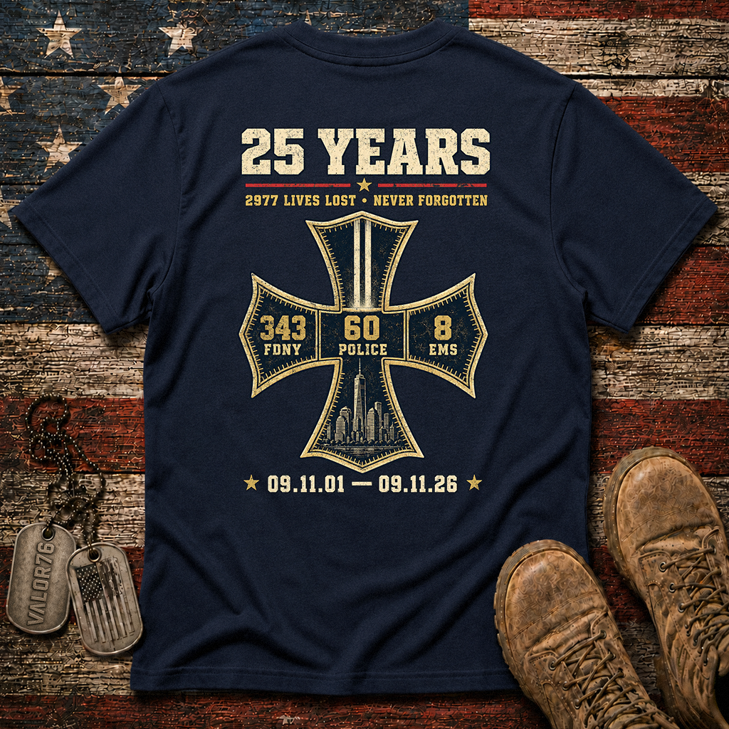 25 Years 9.11 2977 Lives Lost Classic Tee
