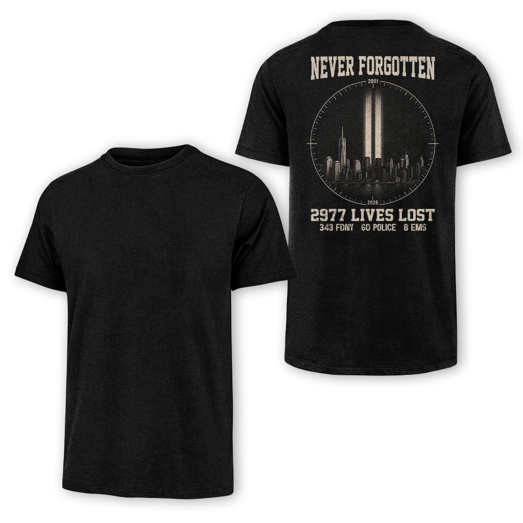 25 Years 9.11 2977 Lives Lost Classic Tee